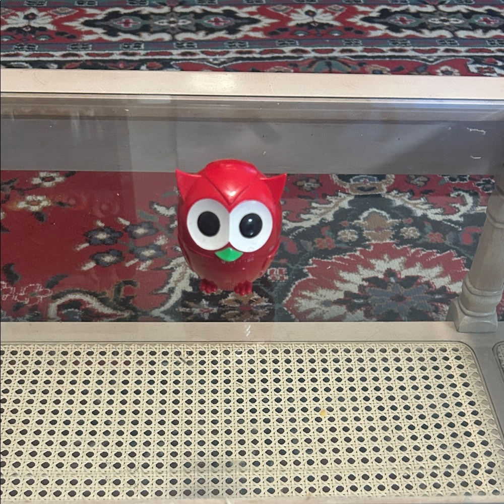 Red Owl Figurine